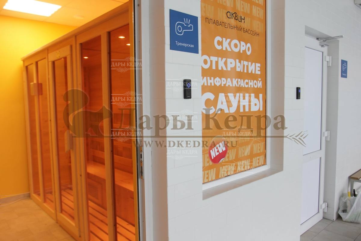 Пятиместная инфракрасная сауна кабина из кедра с керамическими излучателями